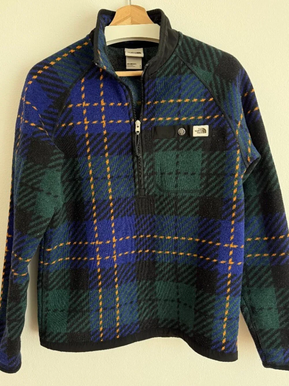 [Top & Pants Set] The North Face Men’s Fleece Plaid Print Gordon Lyons Jacket